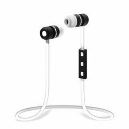 SWE-TECH 3C Bluetooth Wireless Sports Earbuds w/ In-line Microphone, Control Buttons, White FWT5002-123WH